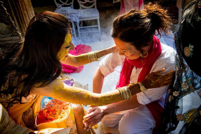 Hindu Bride at hurdee ceremony