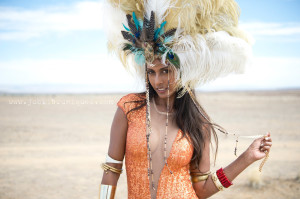 AfrikaBurn Tankwa Feather Headdress