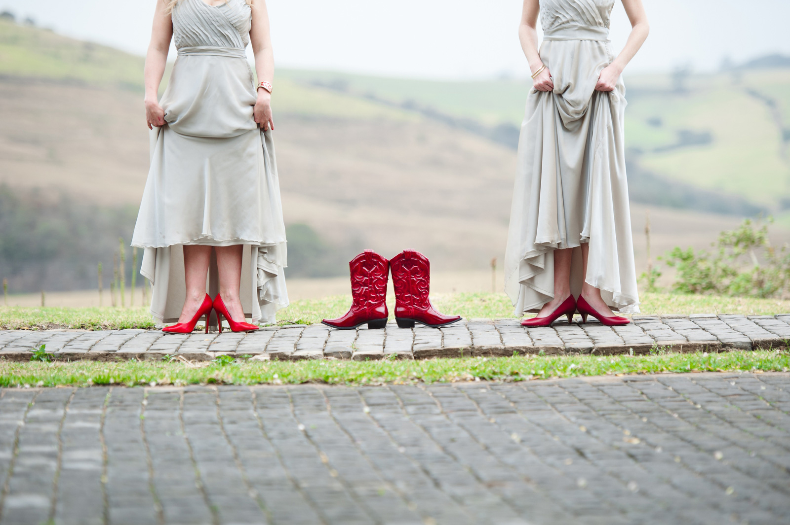 red boots for a wedding